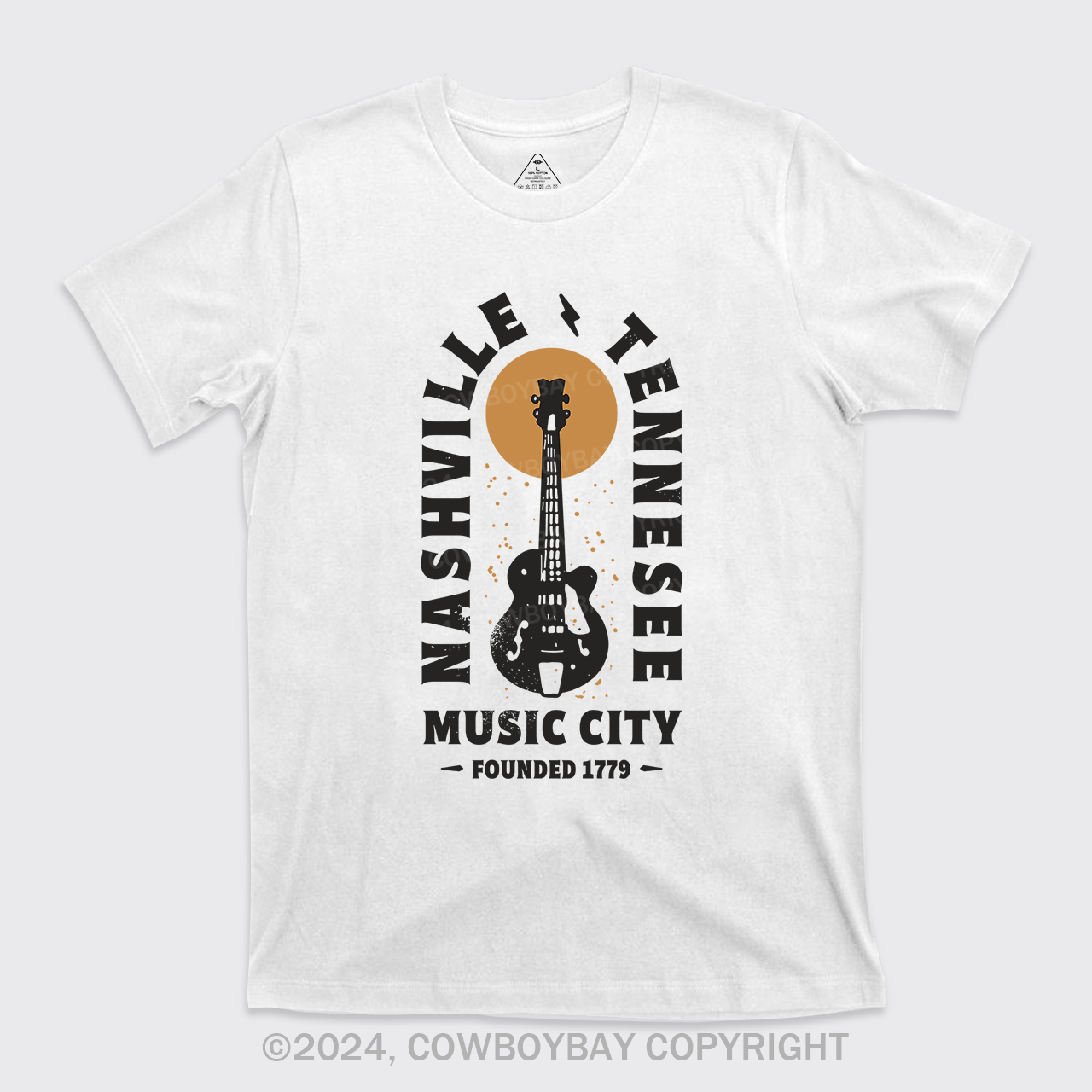 Nashville Tennessee Music City Guitar T-Shirts