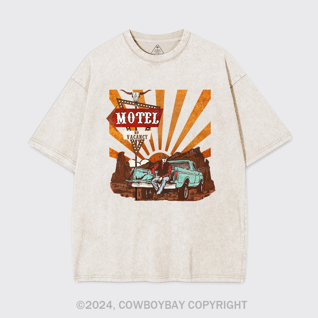Cowboy Motel Desert Truck Garment-dye Tees