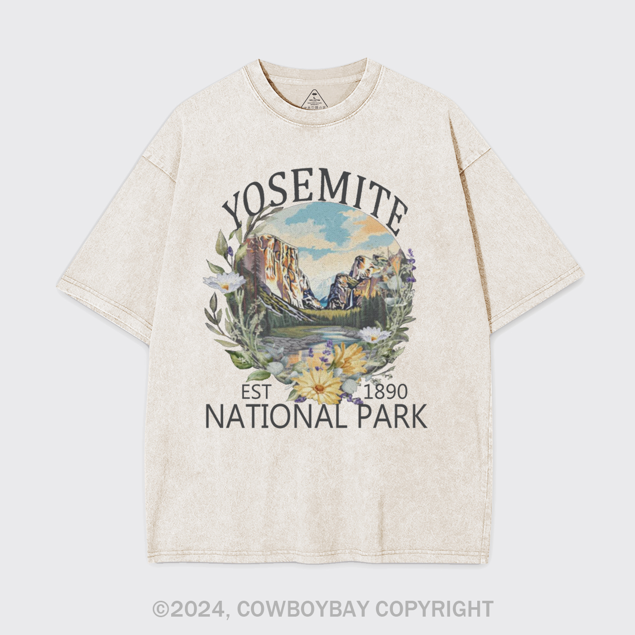 Cute Floral National Park Garment-dye Tees