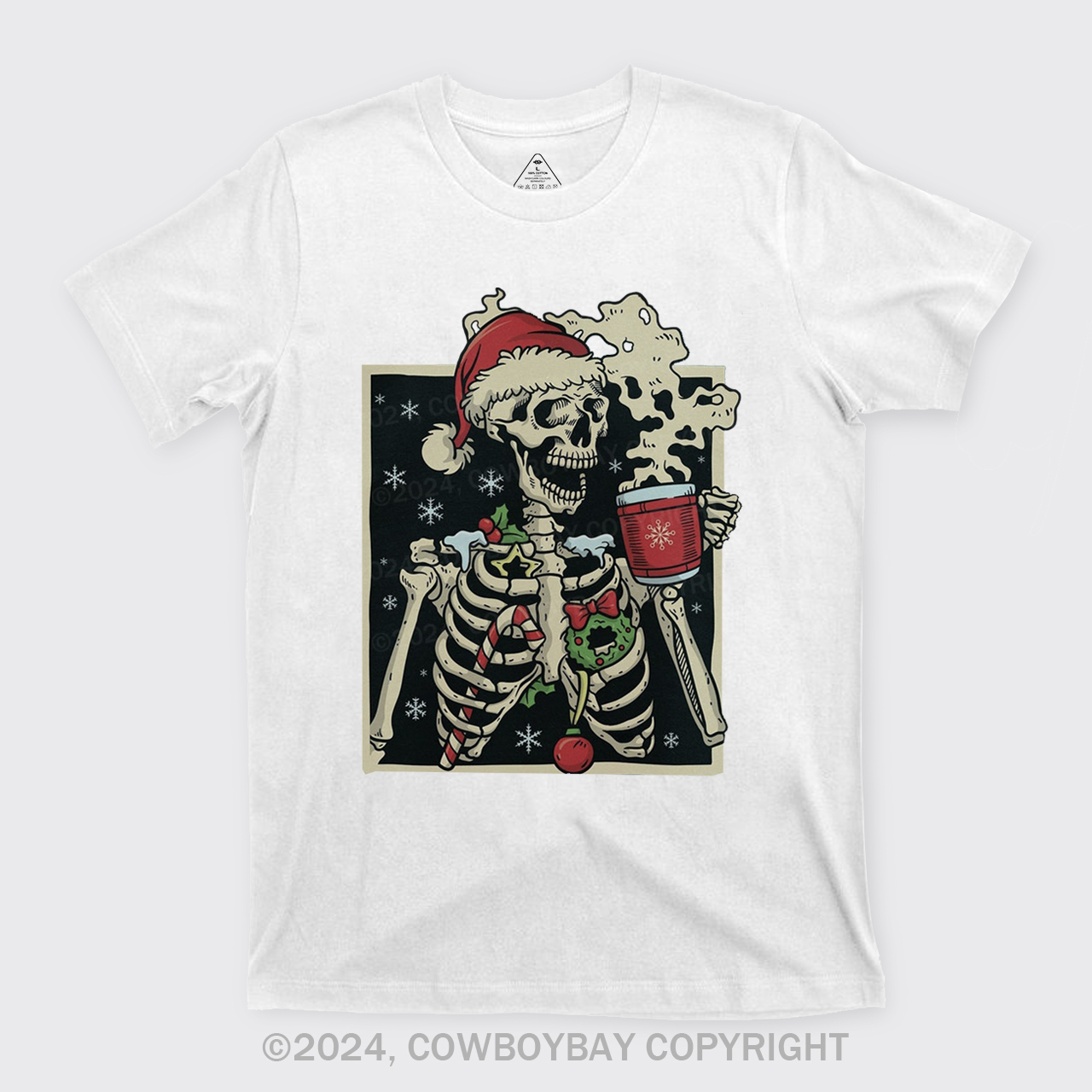 Dead Inside Skeleton Christmas T-Shirts