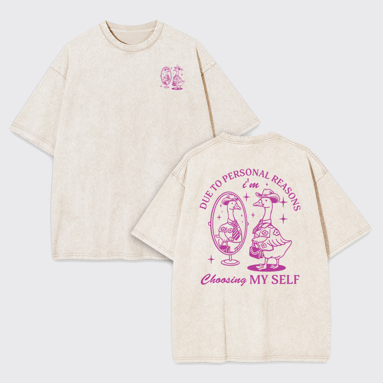 Vintage Goose-I'm Choosing Myself Garment-dye Tees