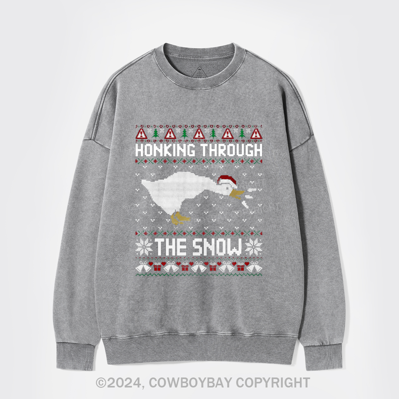 Honking Through The Snow Washed Sweatshirts
