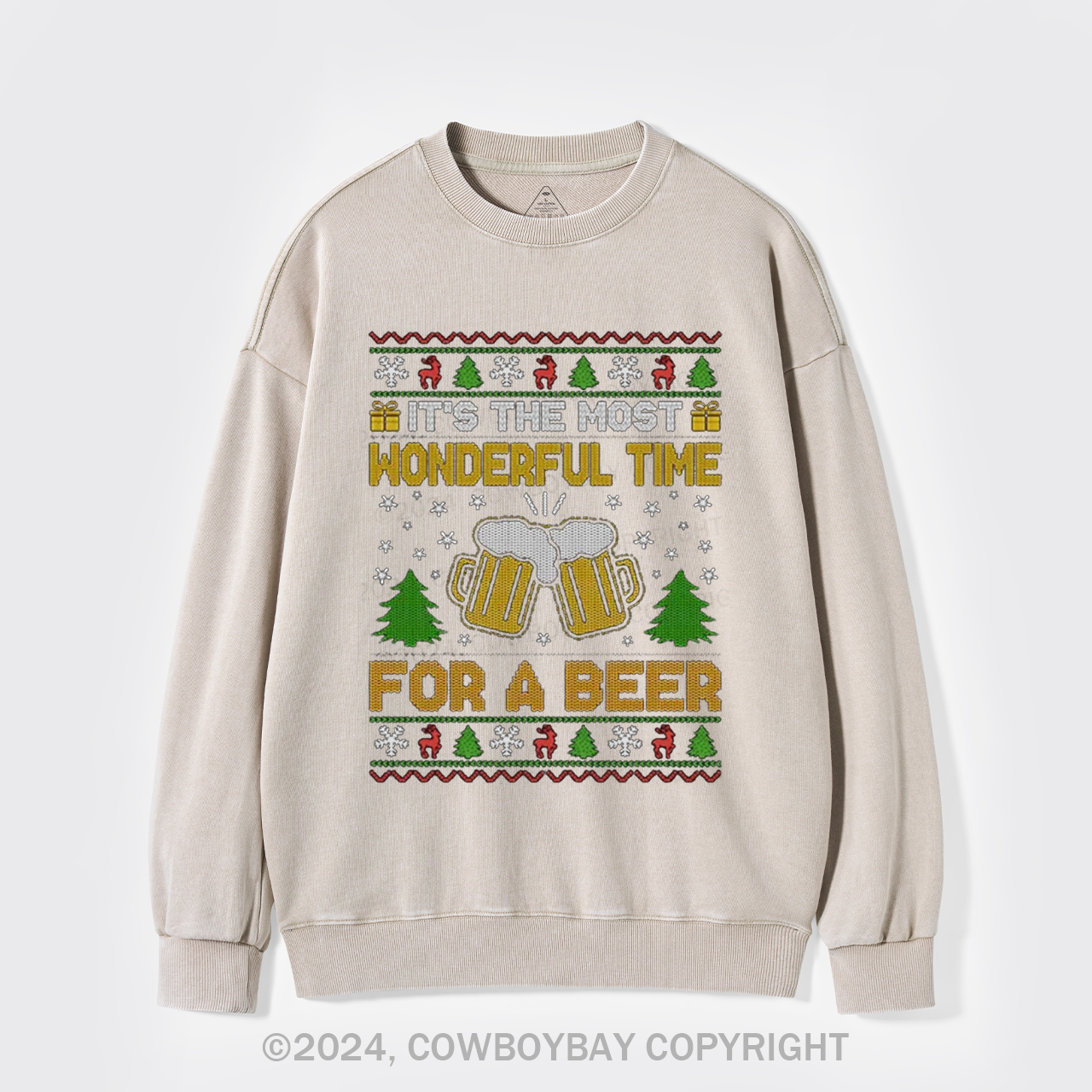 It's The Most Wonderful Time For A Beer Washed Sweatshirts