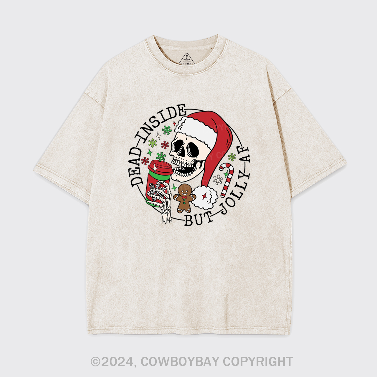 Holiday Spirit, Santa Garment-dye Tees