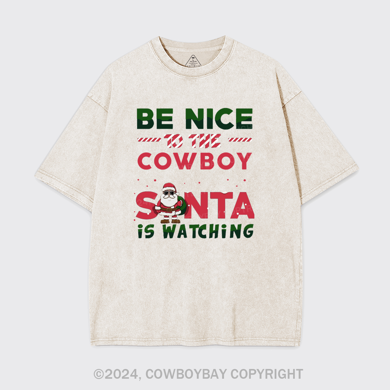 Funny Cowboy Christmas Garment-dye Tees