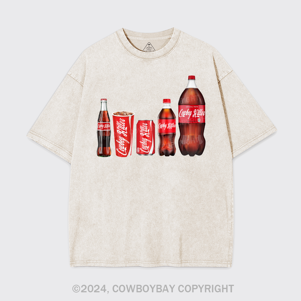 Funny Cowboy Killer Garment-dye Tees