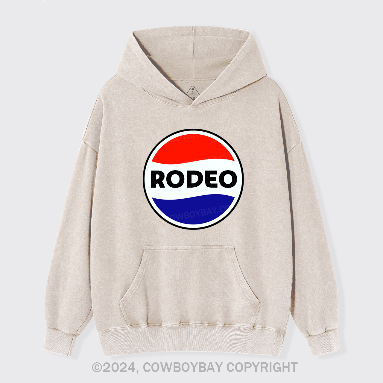 Funny Rodeo Garment-Dye Hoodies