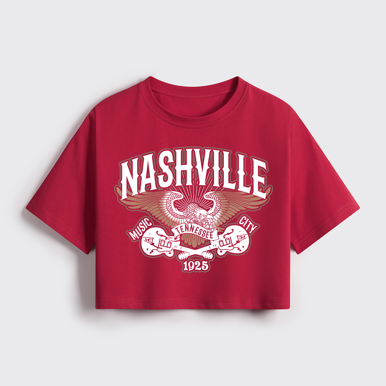 Boho Western Country Music Cropped Boxy Tee