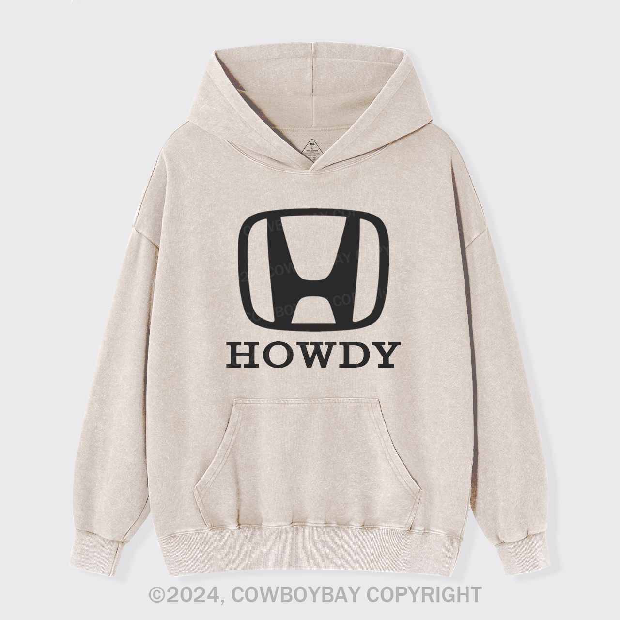 Howdy Logo Garment-Dye Hoodies