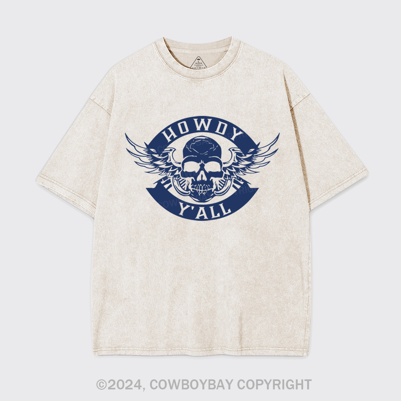 Howdy Y'all Logo Garment-dye Tees