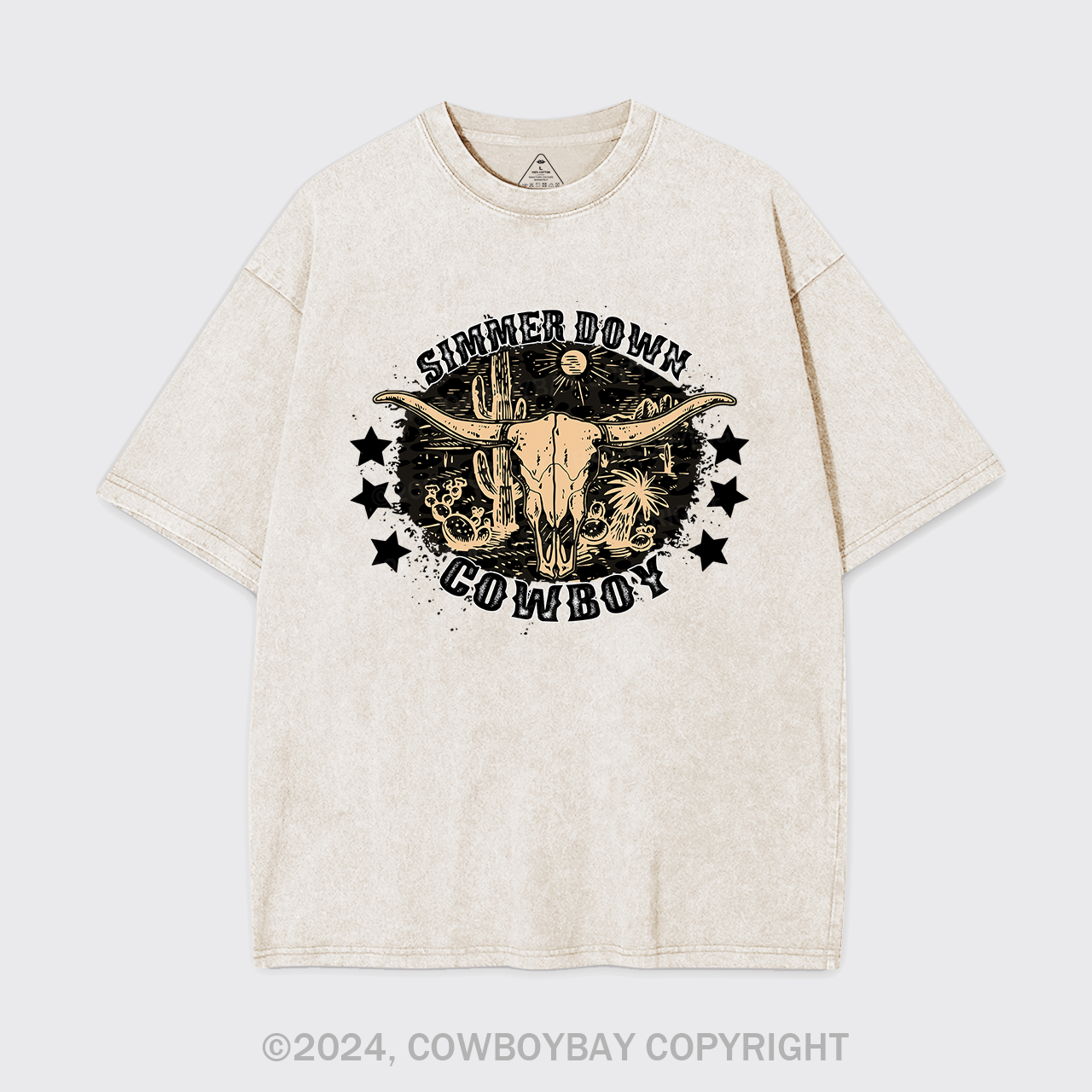 Simmer Down Cowboy Garment-dye Tees