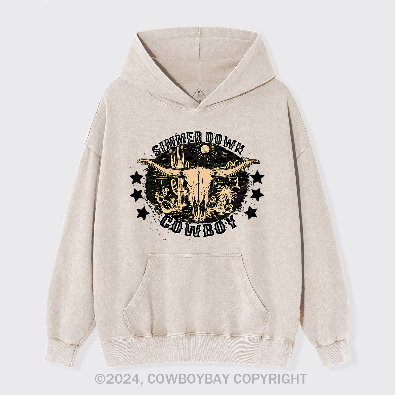 Simmer Down Cowboy Garment-Dye Hoodies