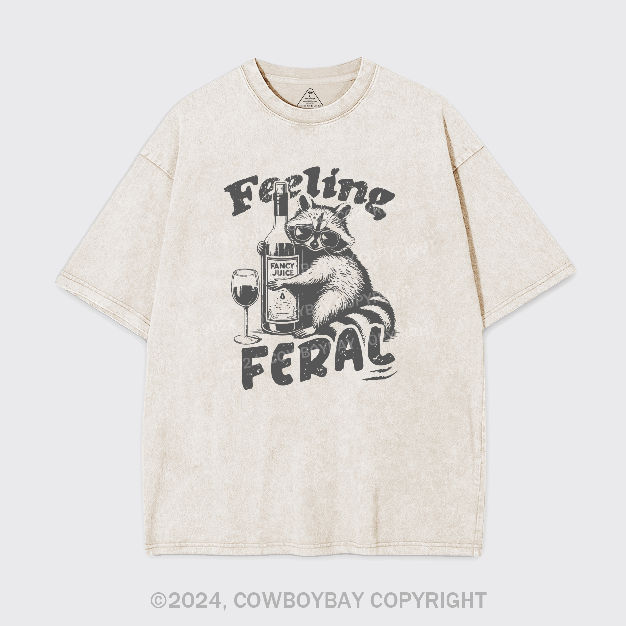Feeling Feral Of Raccoon Garment-dye Tees