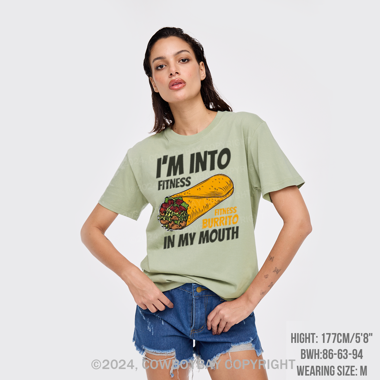 I'm Into Fitness Fitness Burrito In My Mouth T-Shirts