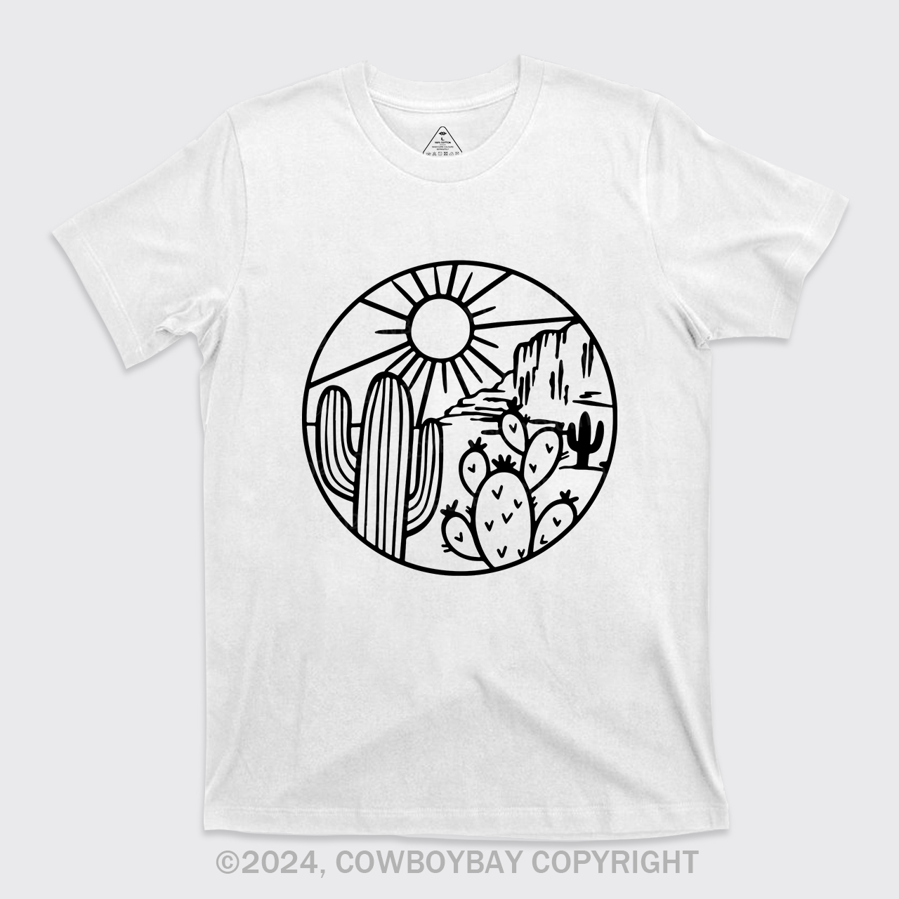 Desert Cactus Adventure Cowboy T-Shirt