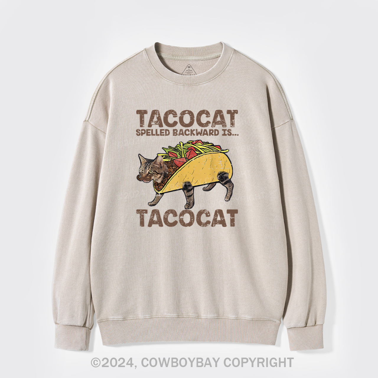 Vintage Taco & Cat Washed Sweatshirts