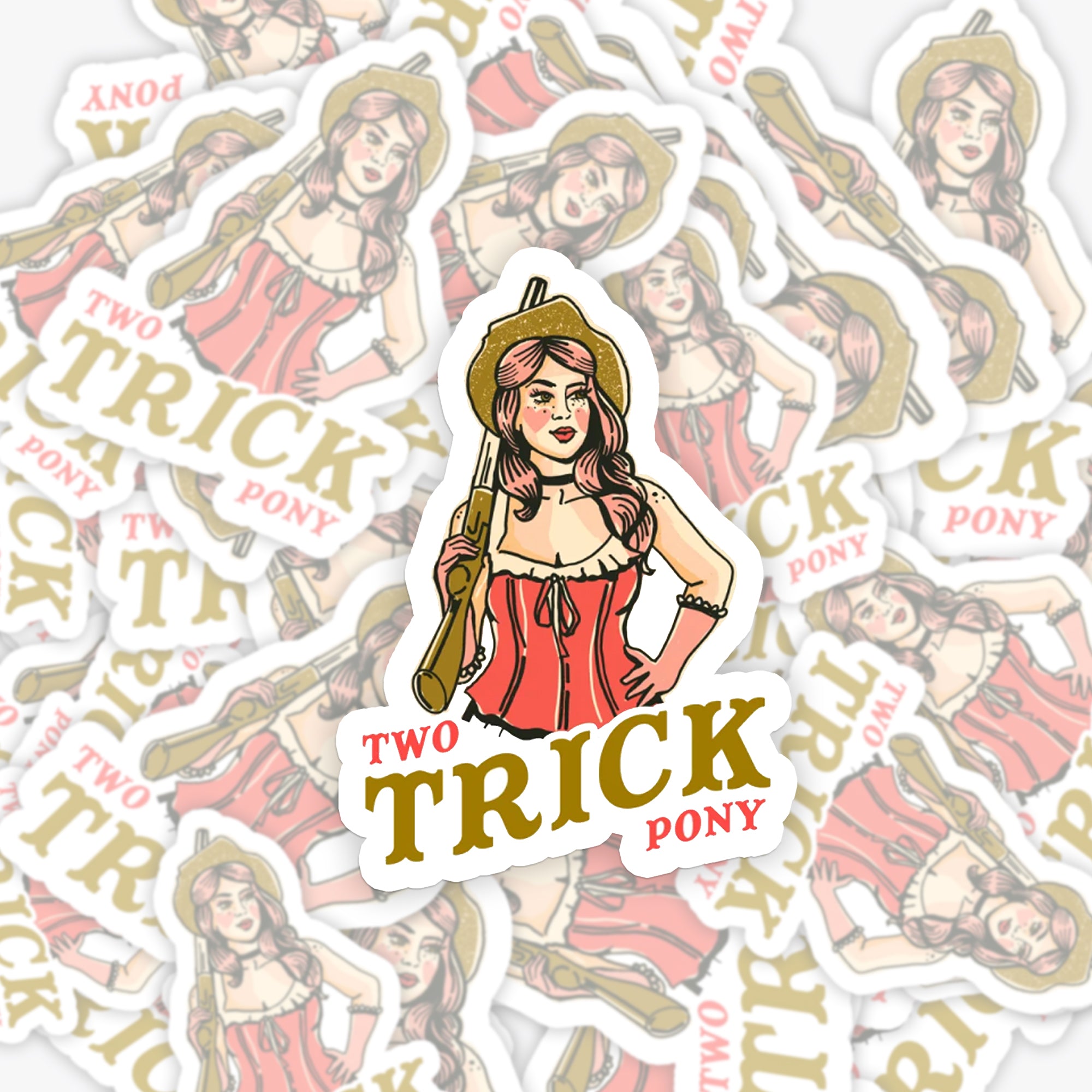 Two Trick Pony_Cowboybay Sticker