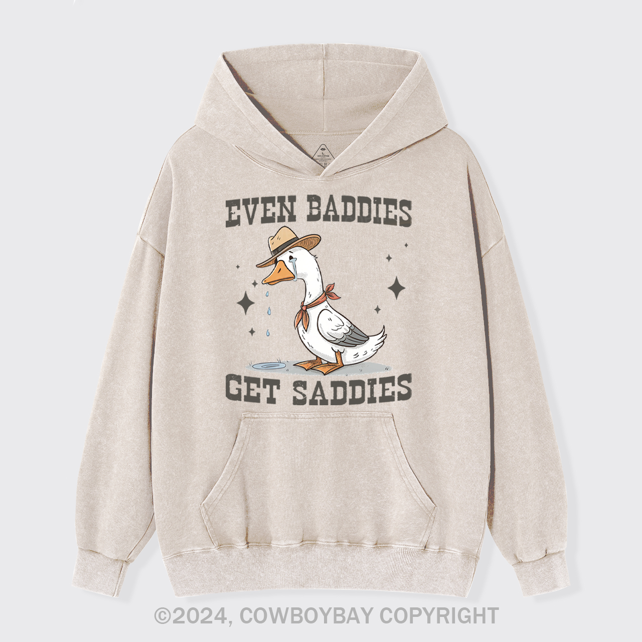 Even Baddies Get Saddie Garment-Dye Hoodies