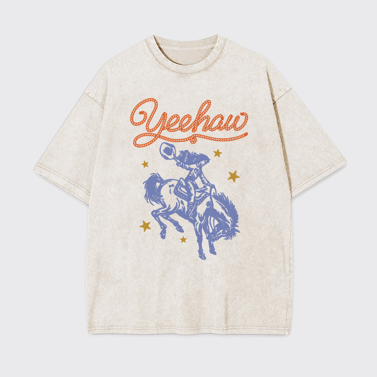 Yeehaw Cowgirl Garment-dye Tees