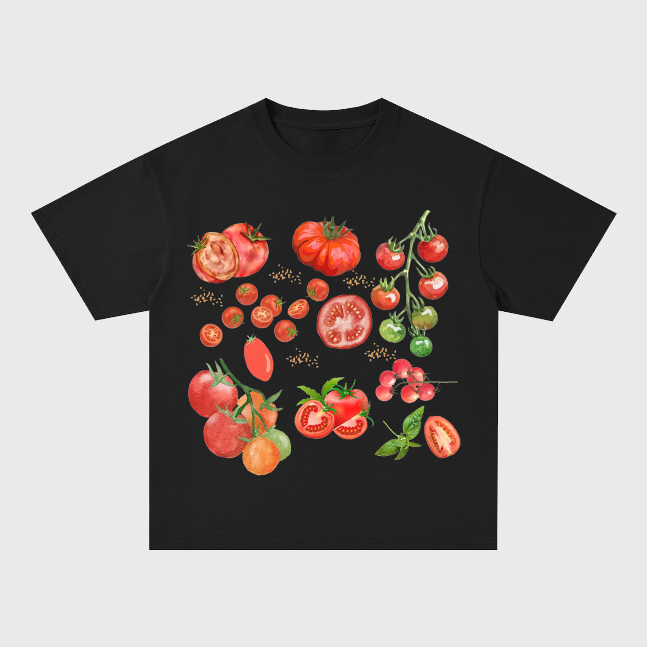 Vegetable Tomato Oversize T-Shirts