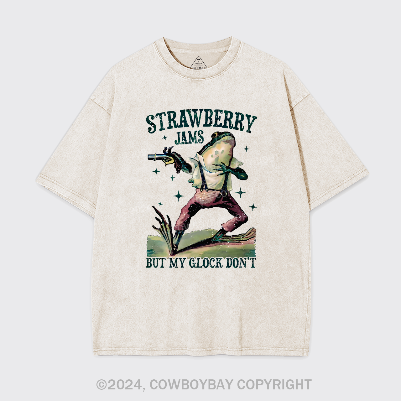 Strawberry Jams But My Glock Don't Garment-dye Tees