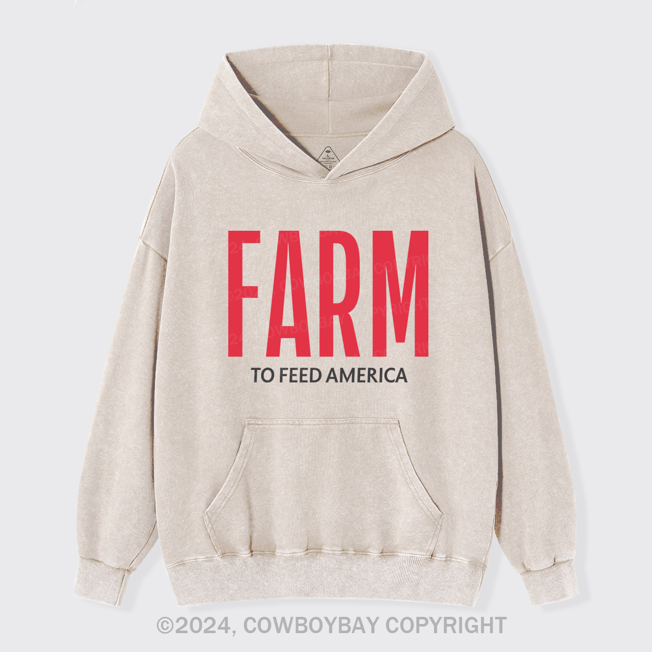 Farm to Feed America Garment-Dye Hoodies