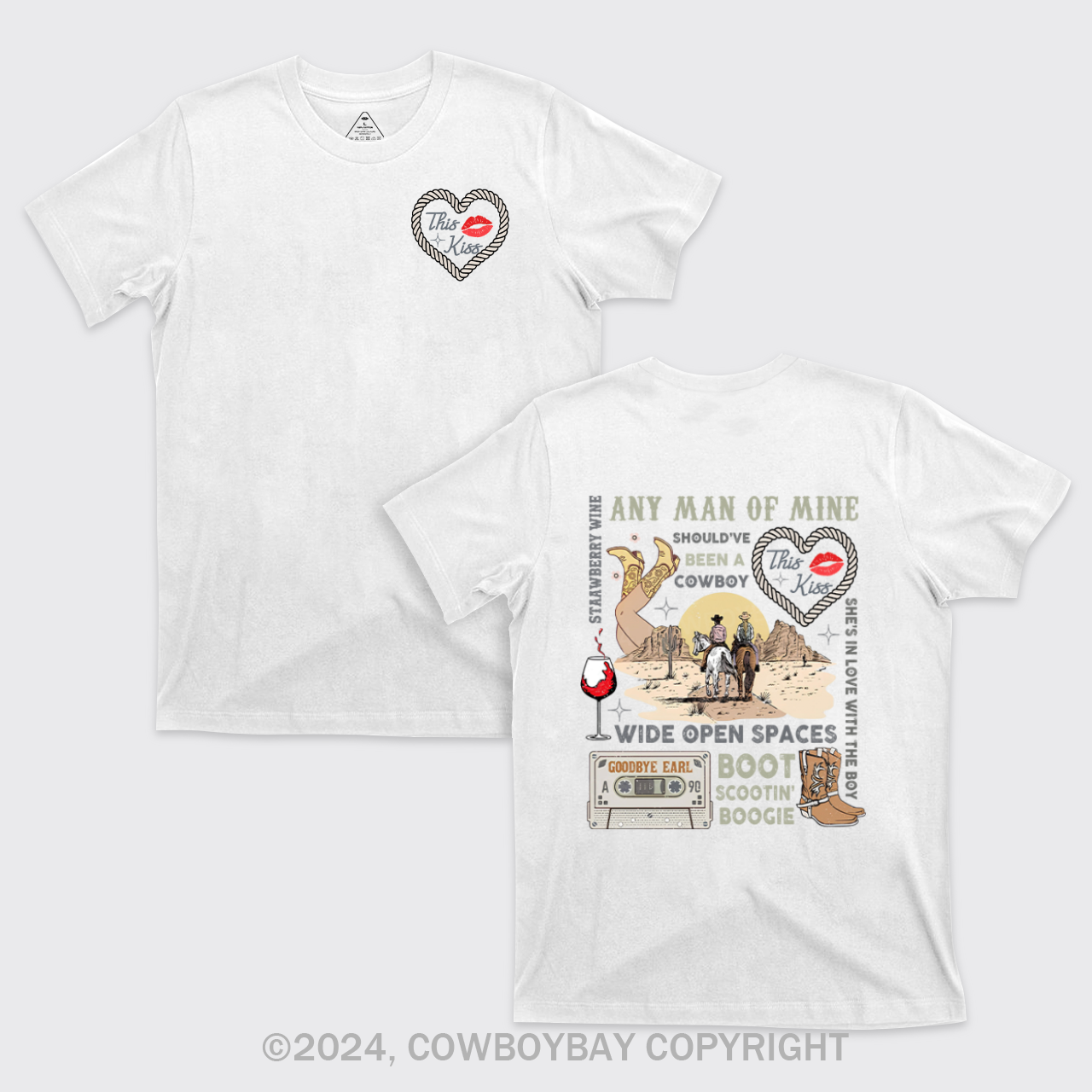 90s Country Music Any Man of Mine Valentine T-Shirts