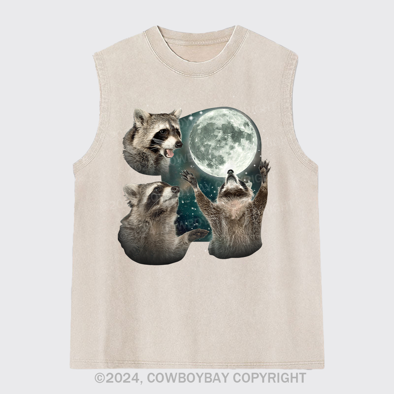 Three Raccoons Washed Tanks