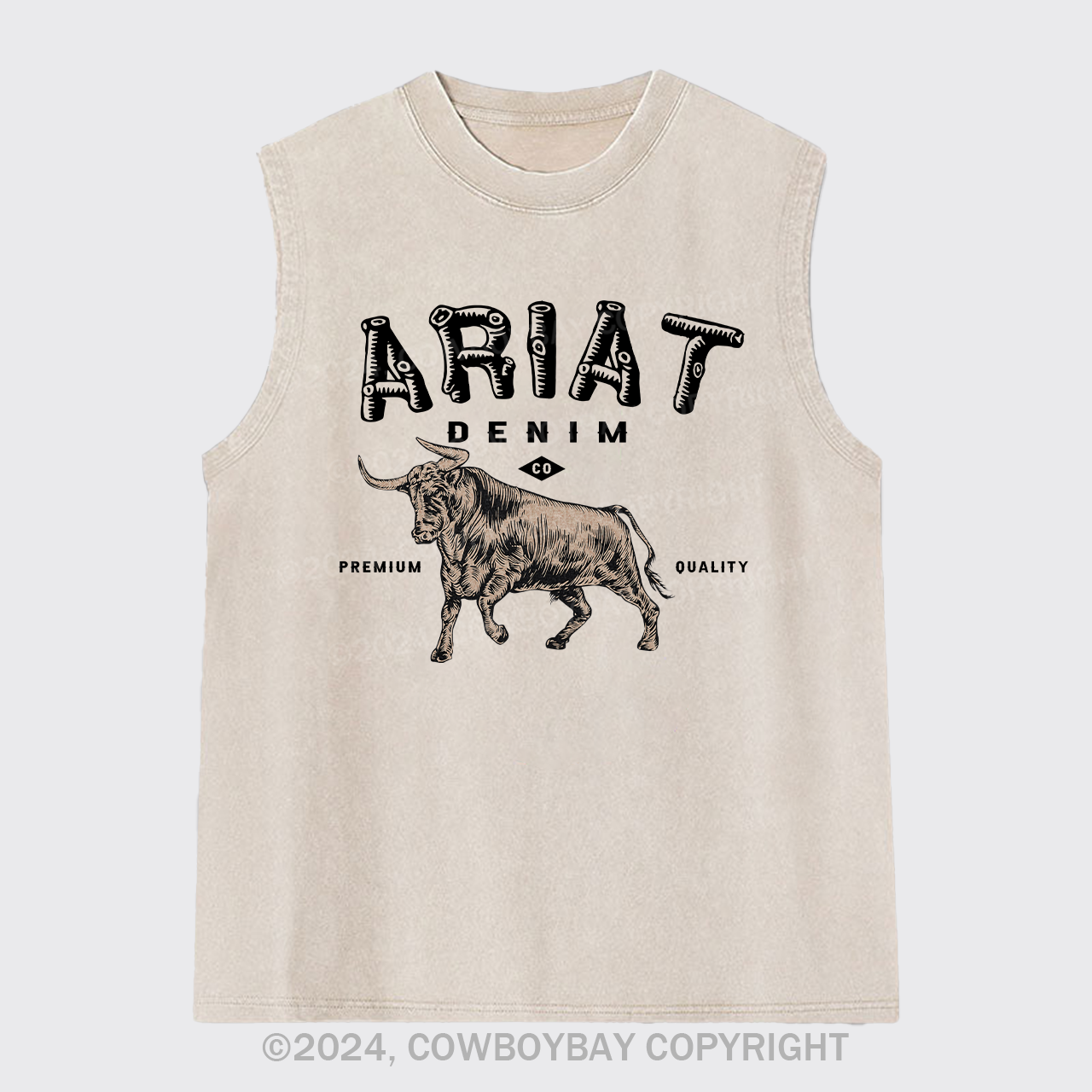 Ariat Denim Cowboy Washed Tanks