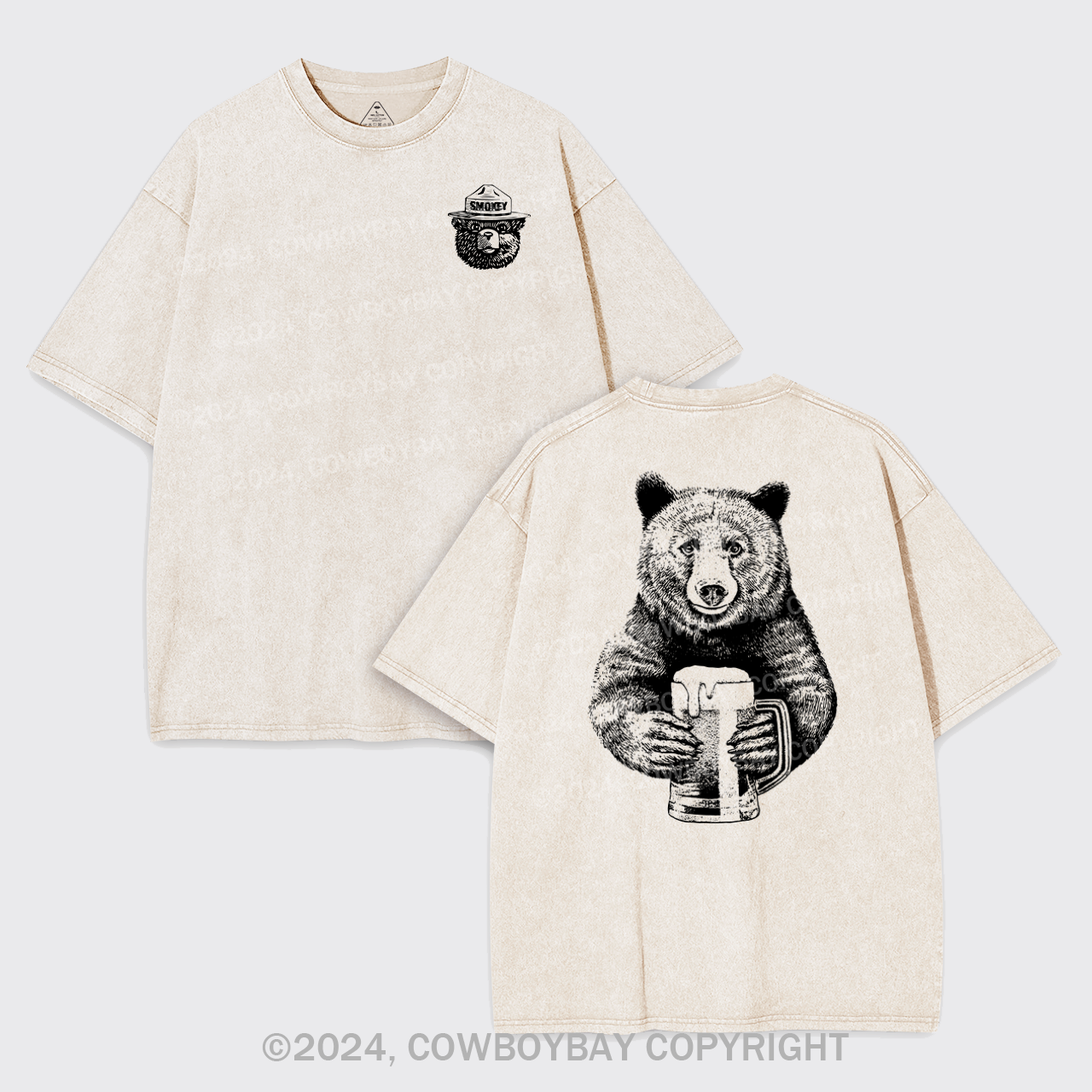 Smokey The Bear Garment-dye Tees