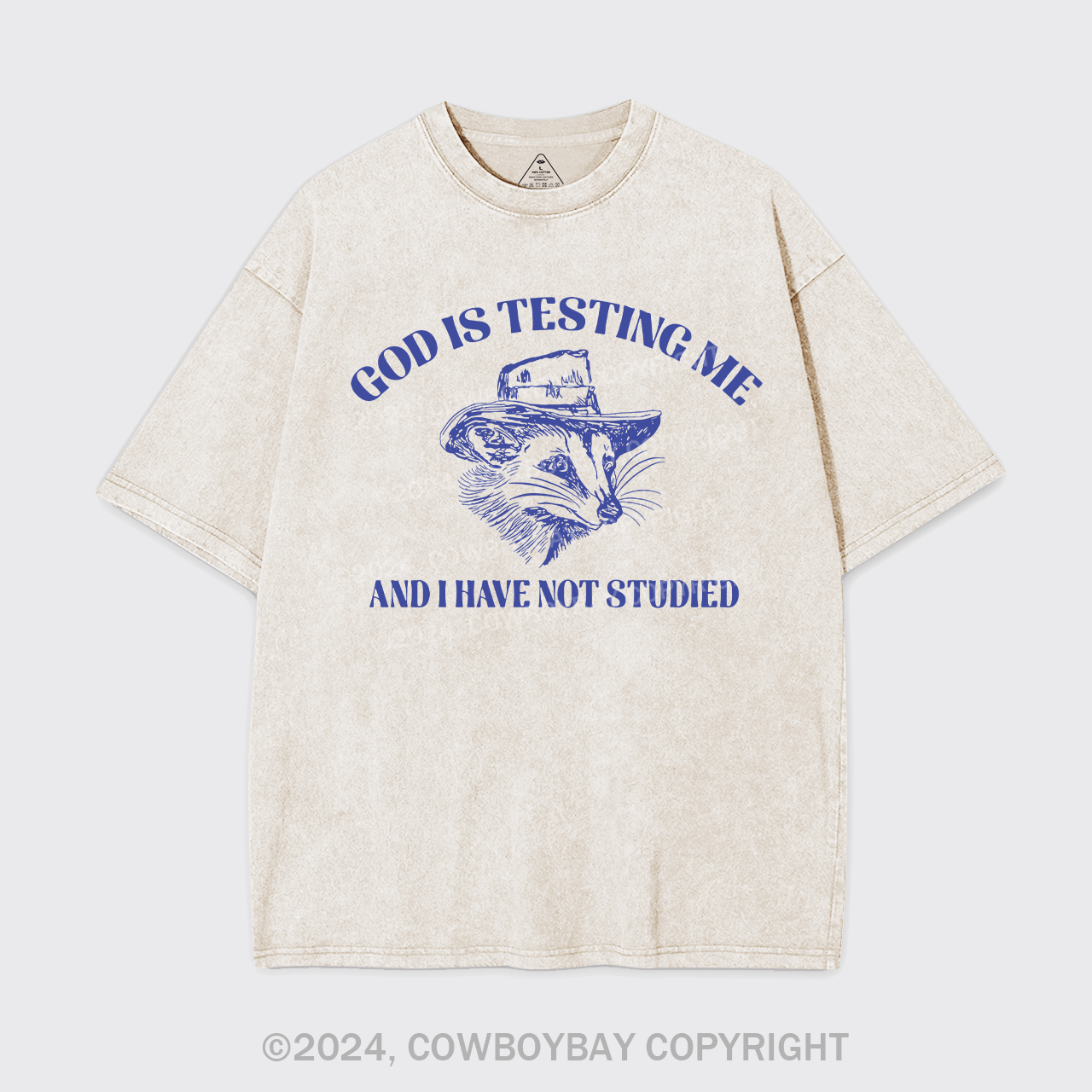 God Is Testing Me Funny Garment-dye Tees