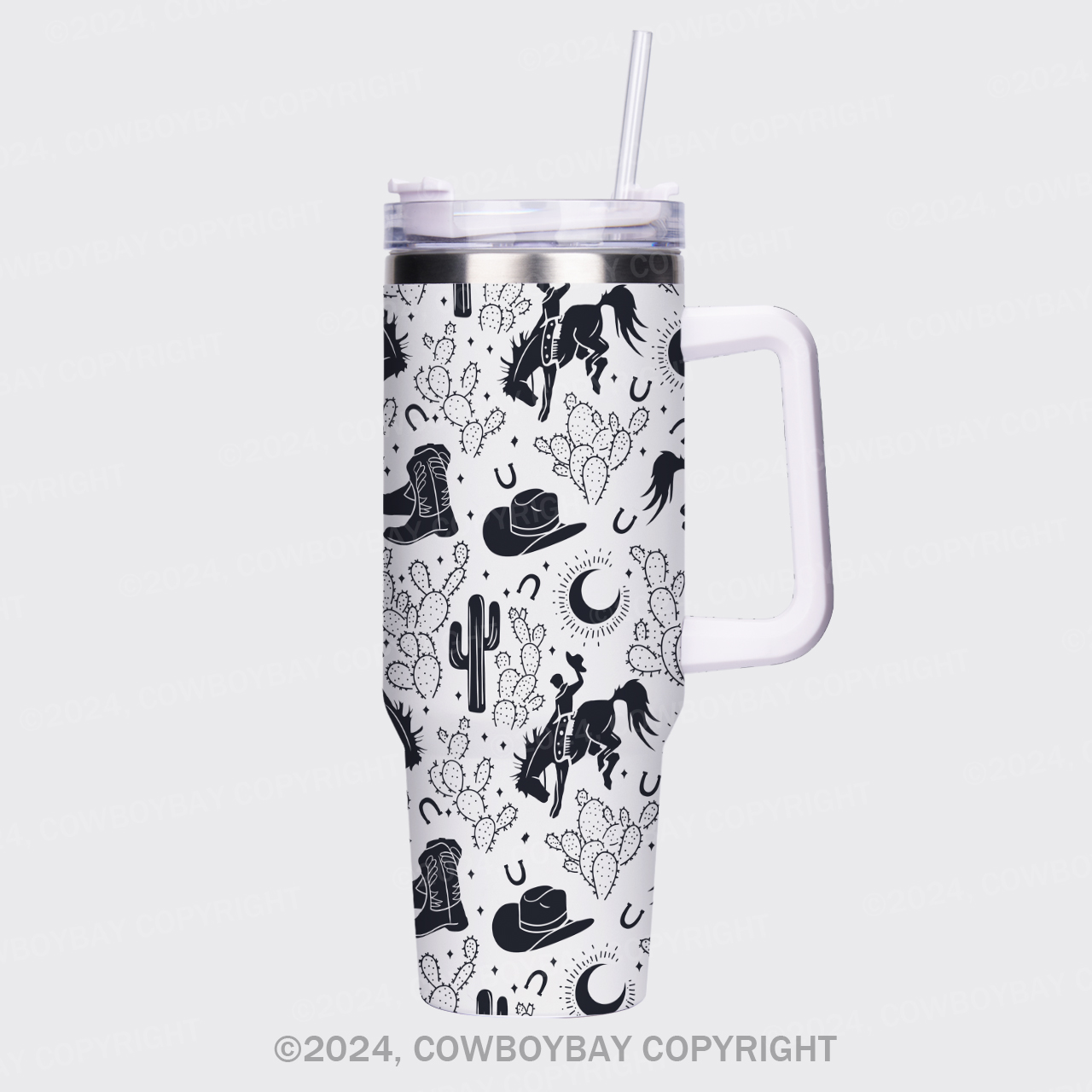 Cowboy Boots And Cactus 40oz Tumbler