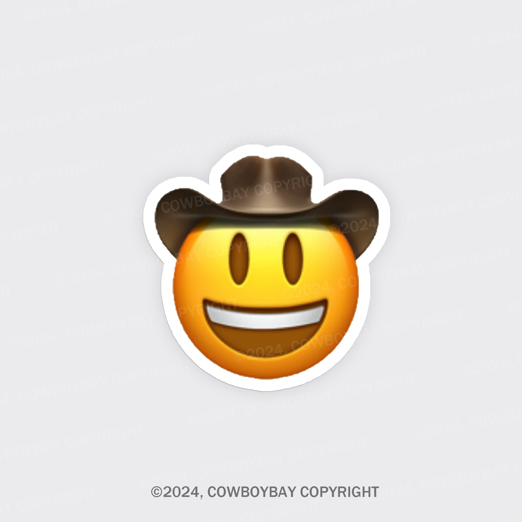 Cowboy Emoji Fridge Magnet