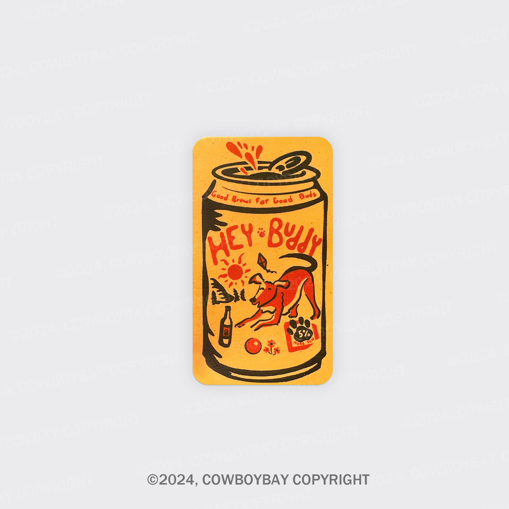 Hey Buddy Beer Fridge Magnet