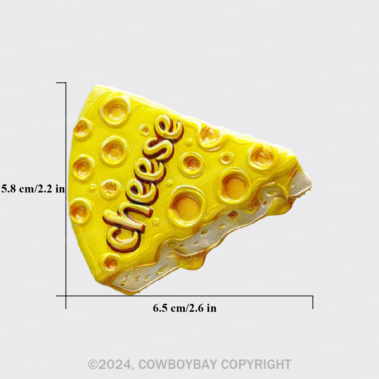 3D Painting Cheese Fridge Magnet_1