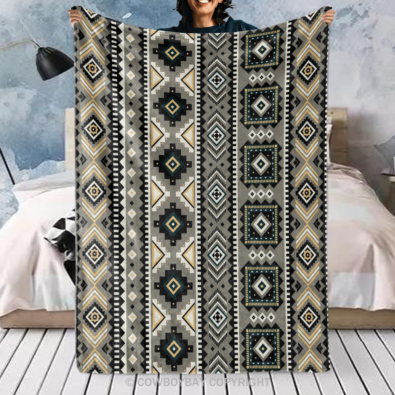 Ethnic striped Pattern Blanket