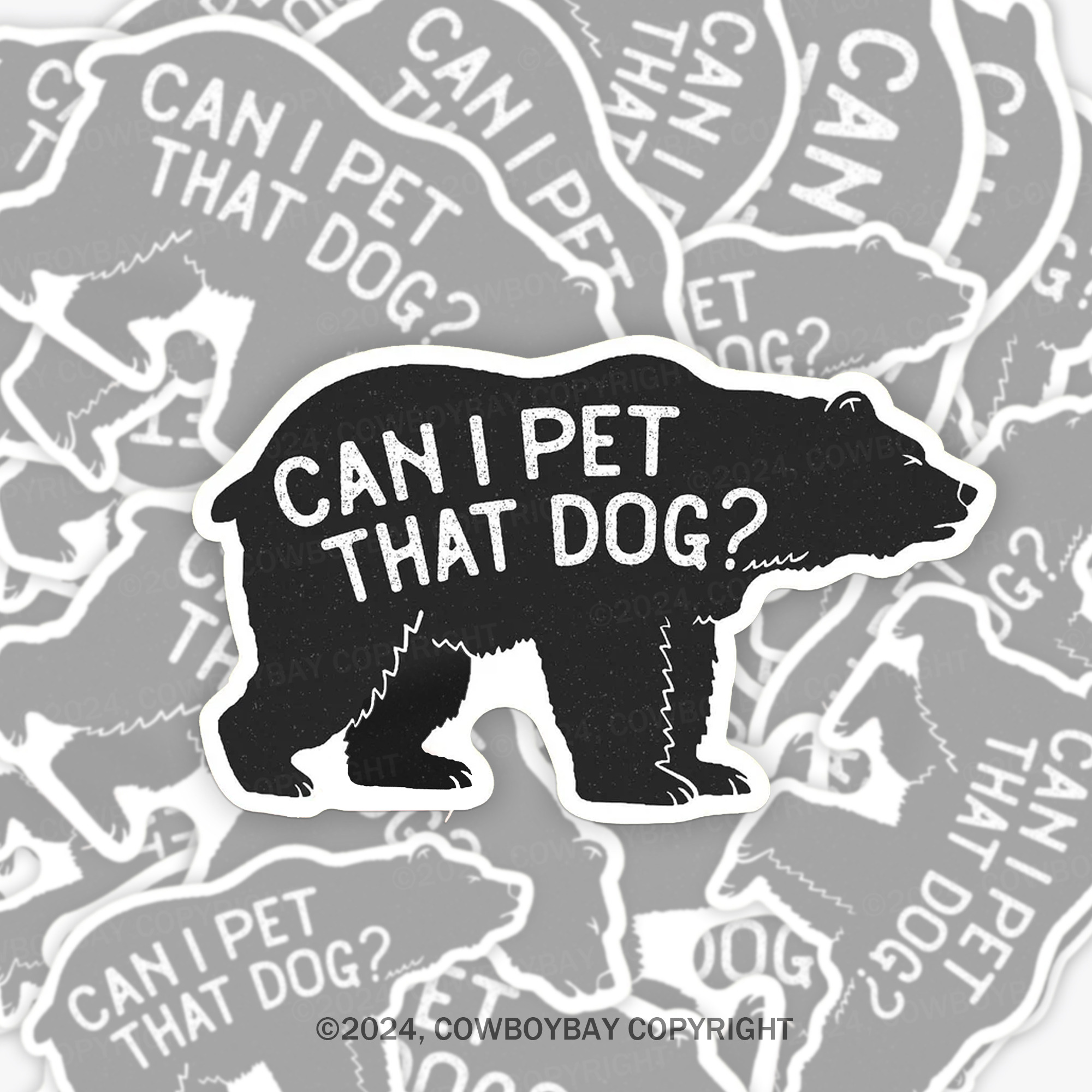 Can I Pet That Dog Sticker 