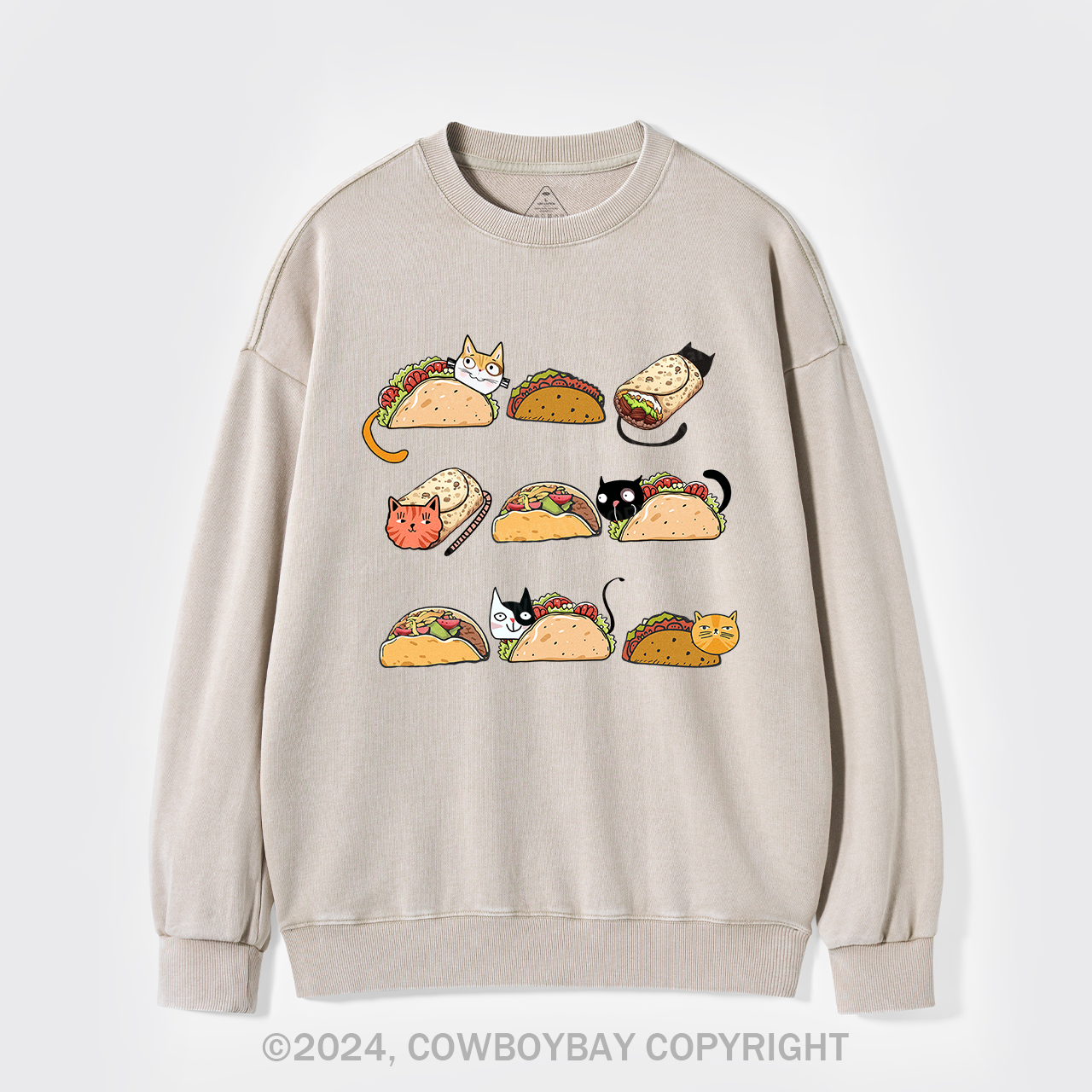 Taco Cat Washed Sweatshirts