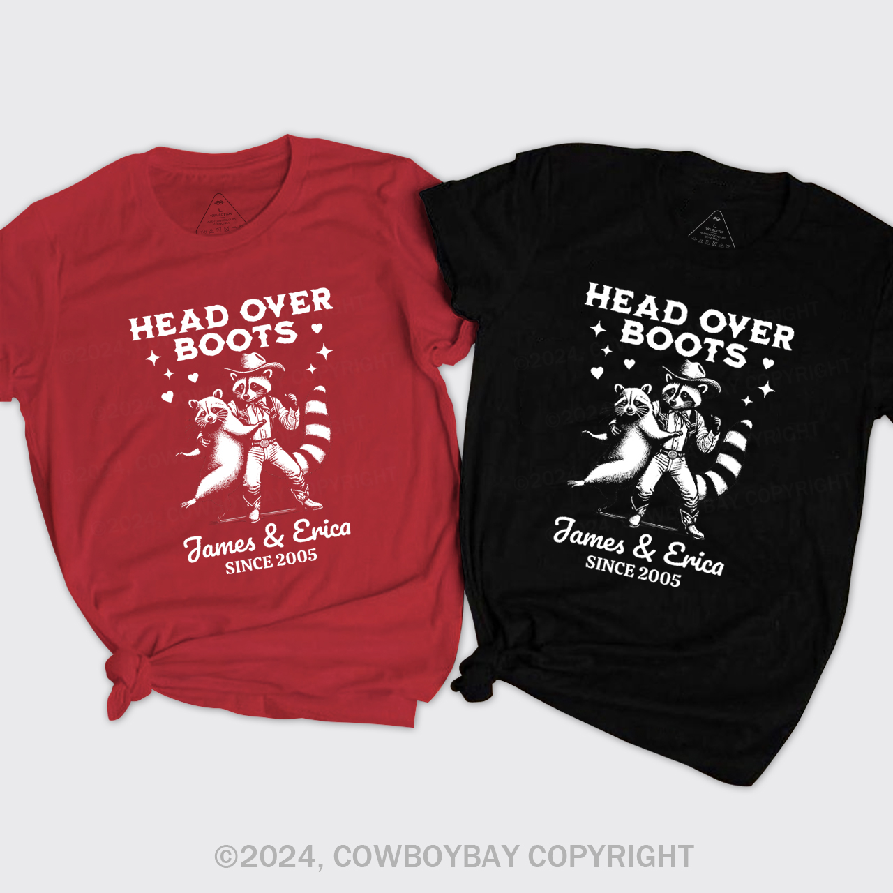 Head Over Boots Couples T-Shirts