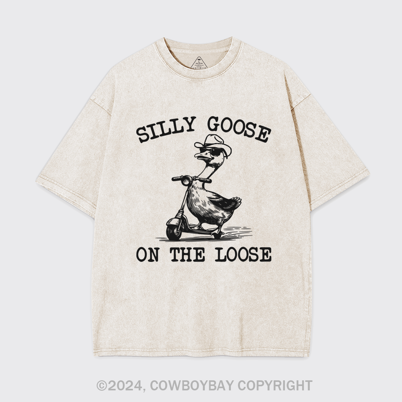 Vintage Cowboy Goose Garment-dye Tees