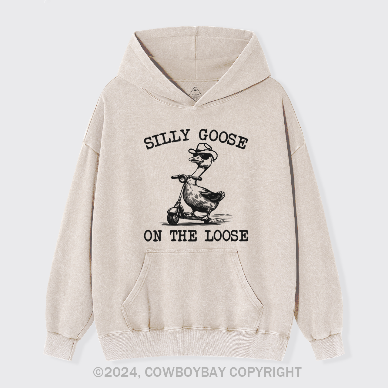 Vintage Cowboy Goose Garment-Dye Hoodies