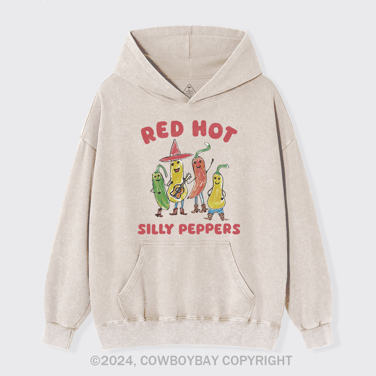 Silly Peppers Garment-Dye Hoodies