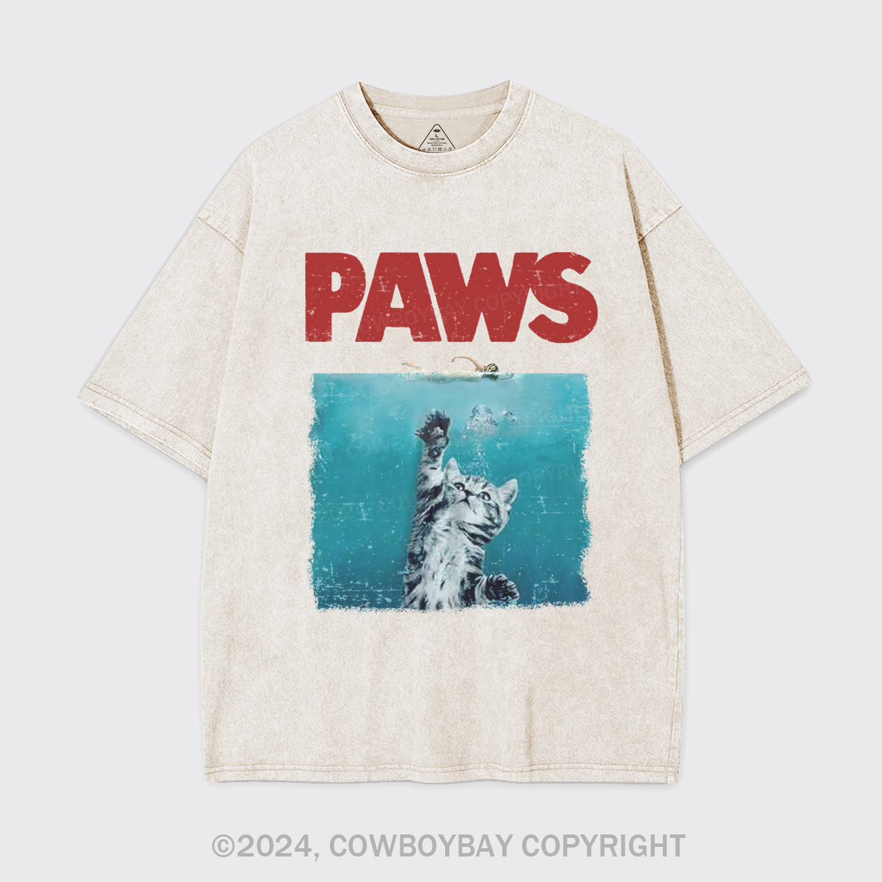 Paws Kitten Jaws Garment-dye Tees