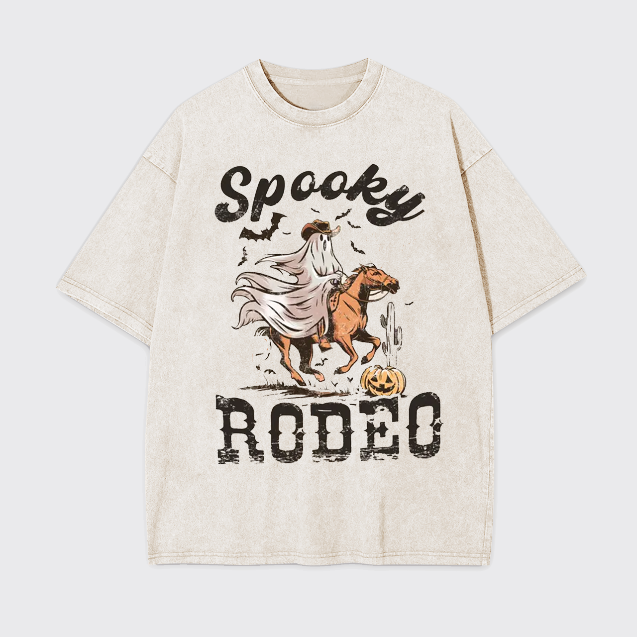 Western Halloween Spooky Rodeo Garment-dye Tees