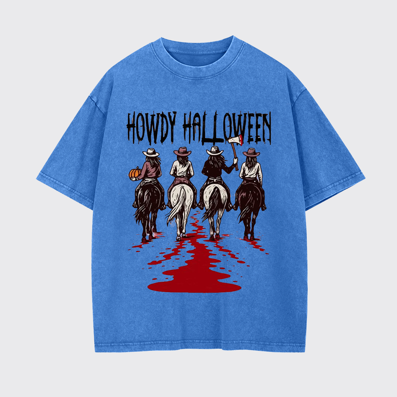 Howdy Halloween Cowgirl Spirit Garment-dye Tees