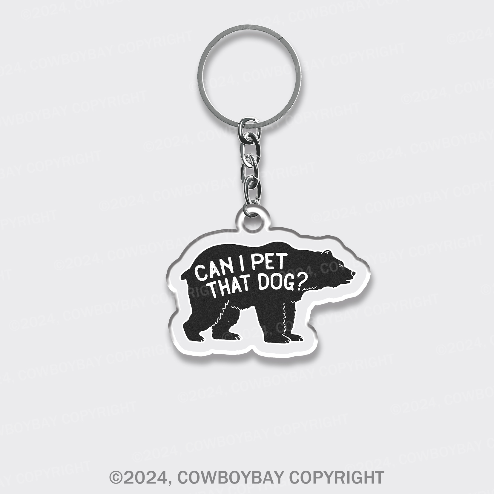 Can I Pet That Dog Keychain