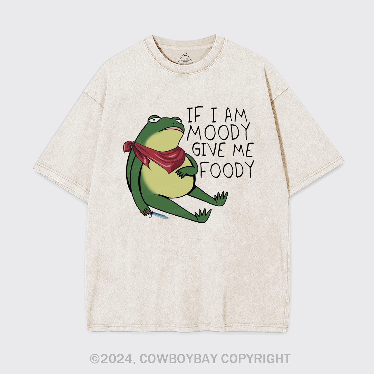 If I Am Moody Give Me Foody Garment-dye Tees