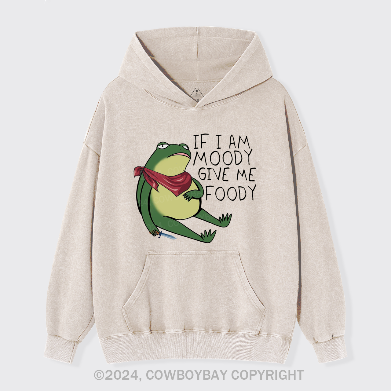 If I Am Moody Give Me Foody Garment-Dye Hoodies