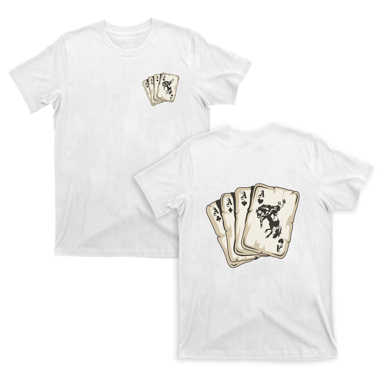 Cowboy Playing Cards  T-Shirts