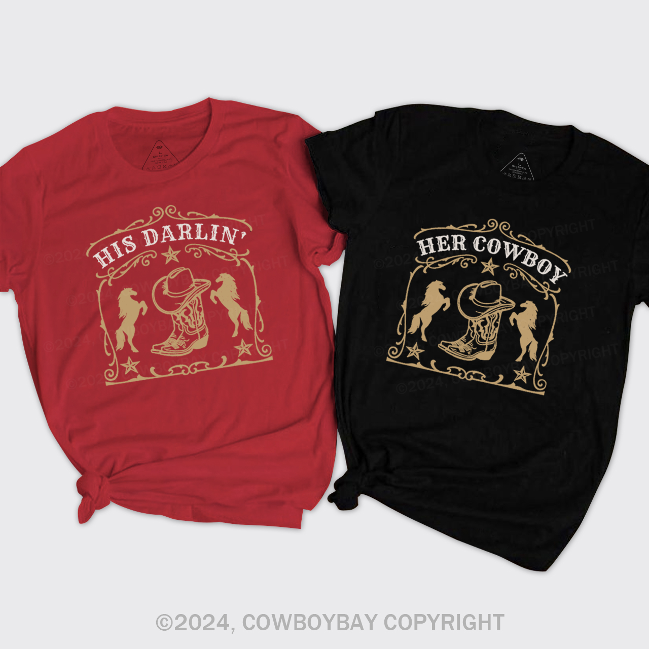 Country Western Couples T-Shirts